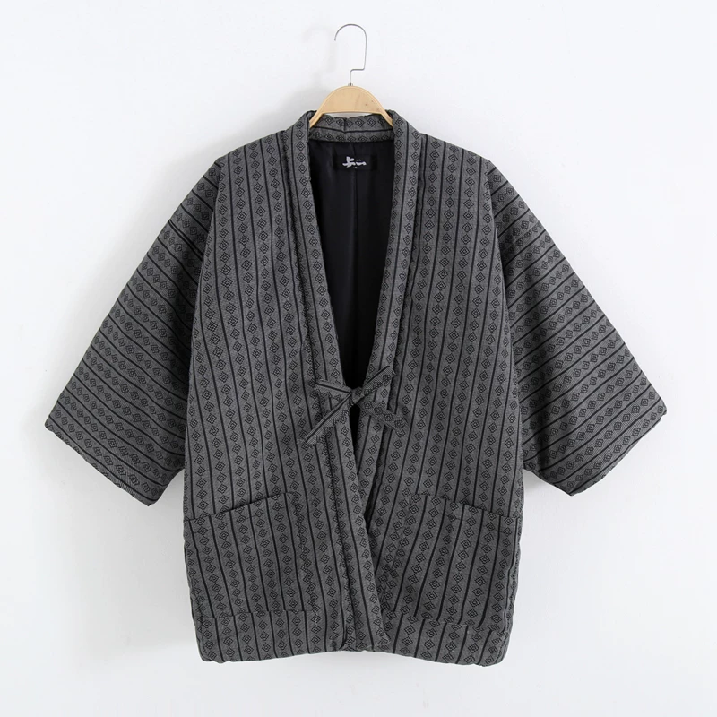 Traditional Winter Japanese Clothing - New Hanten Jacket for Men Traditional