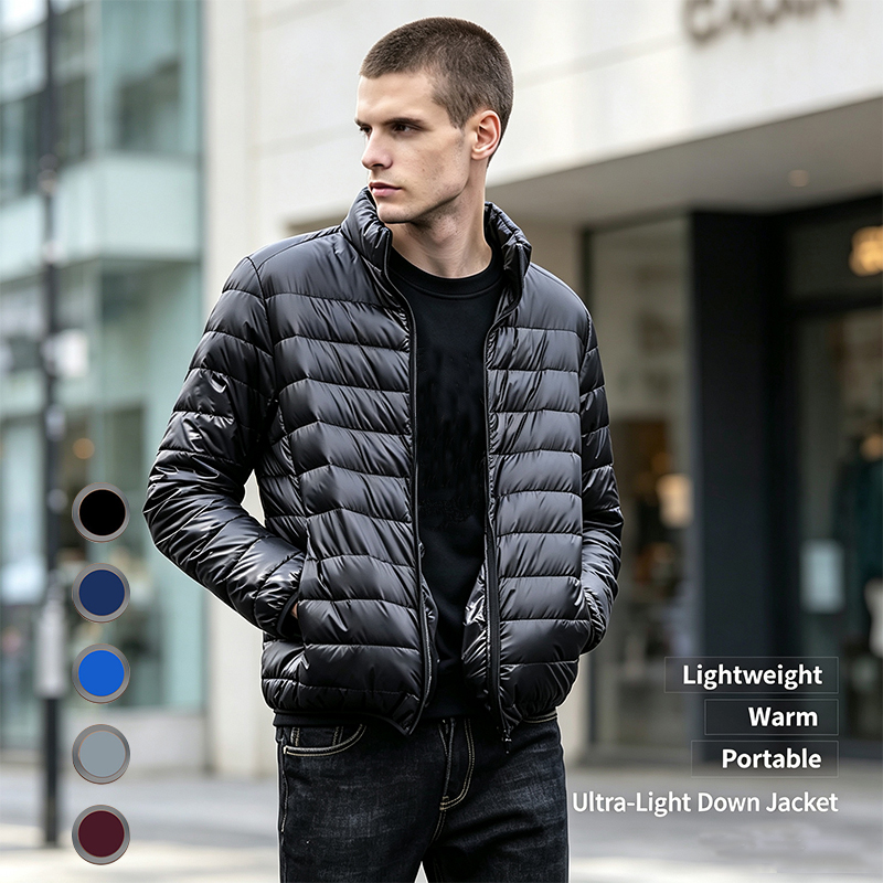 Puffer Jacket Women Down - Autumn Winter Ultra Light White Duck