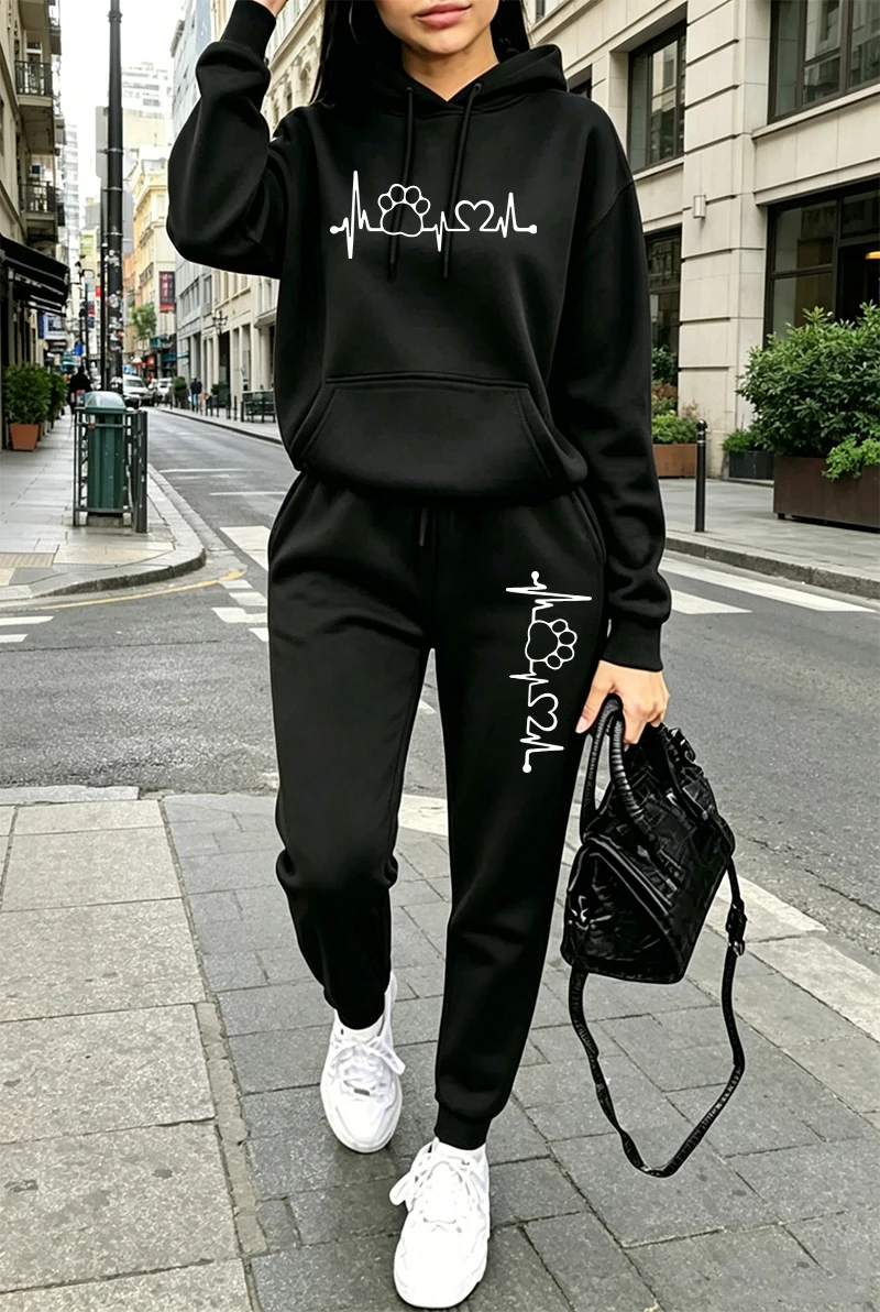 Winter Clothing Hoodie - 2026 Womens Tracksuit Printing Casual Hoodie