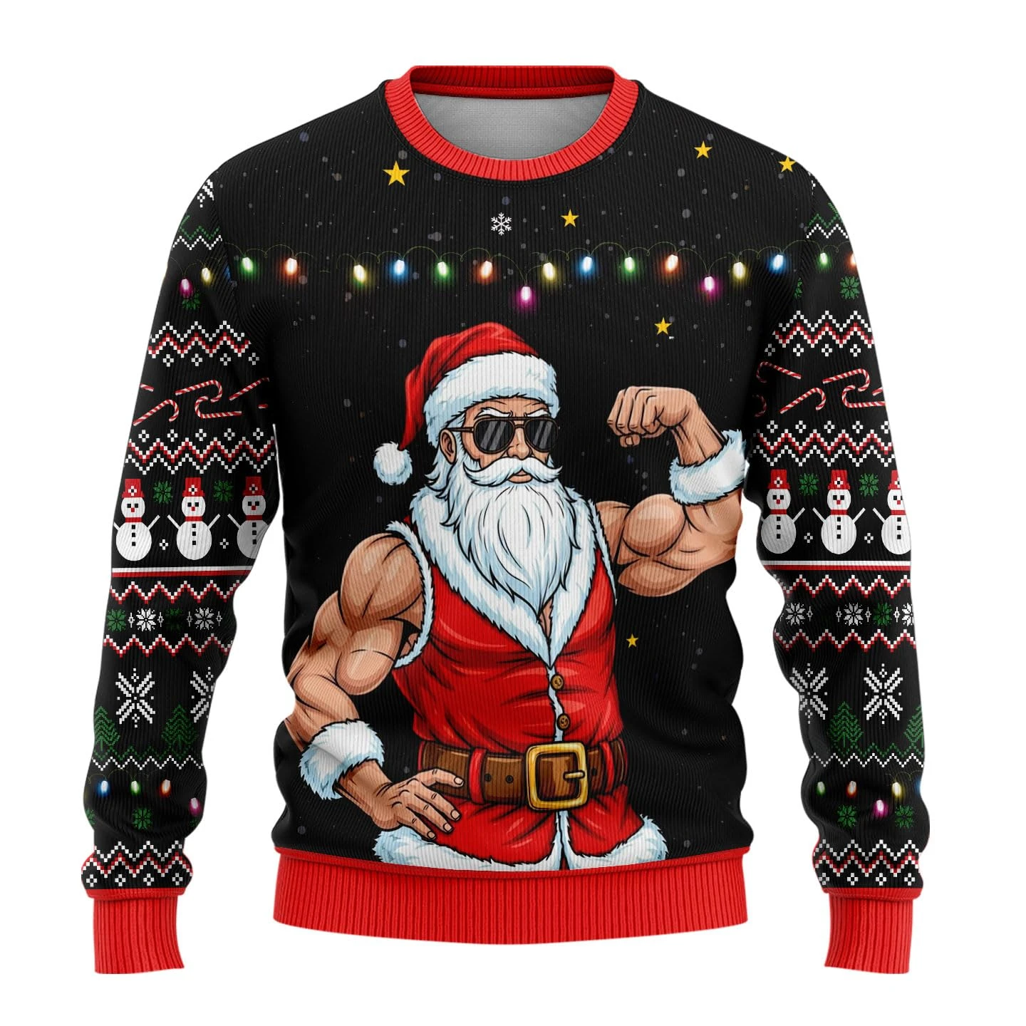 Winter Clothing Men - Christmas Cute Santa Claus Cartoon Ugly