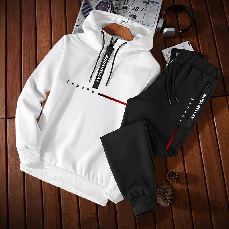 Winter Clothing Hoodie - 2026 Men's Tracksuit Print Casual Half