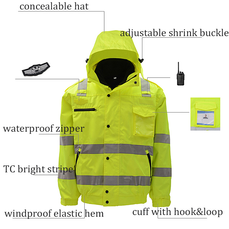Waterproof Bomber Jacket Hi Vi - огляд і ціна Quality Winter Clothing Bomber Jacket
