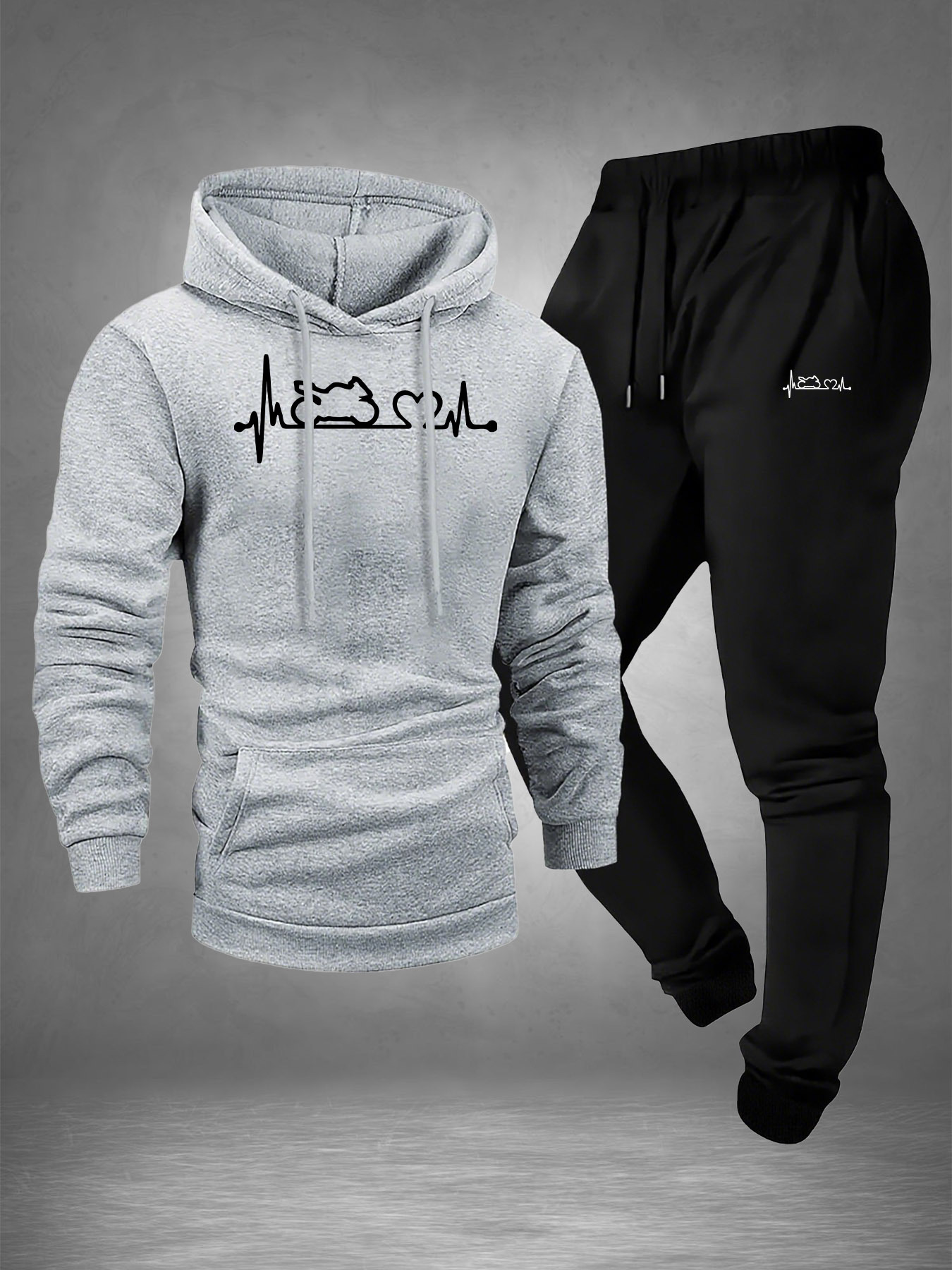 Men 2‑Piece Motorcycle Heartbe - огляд і ціна Winter Wear Clothes