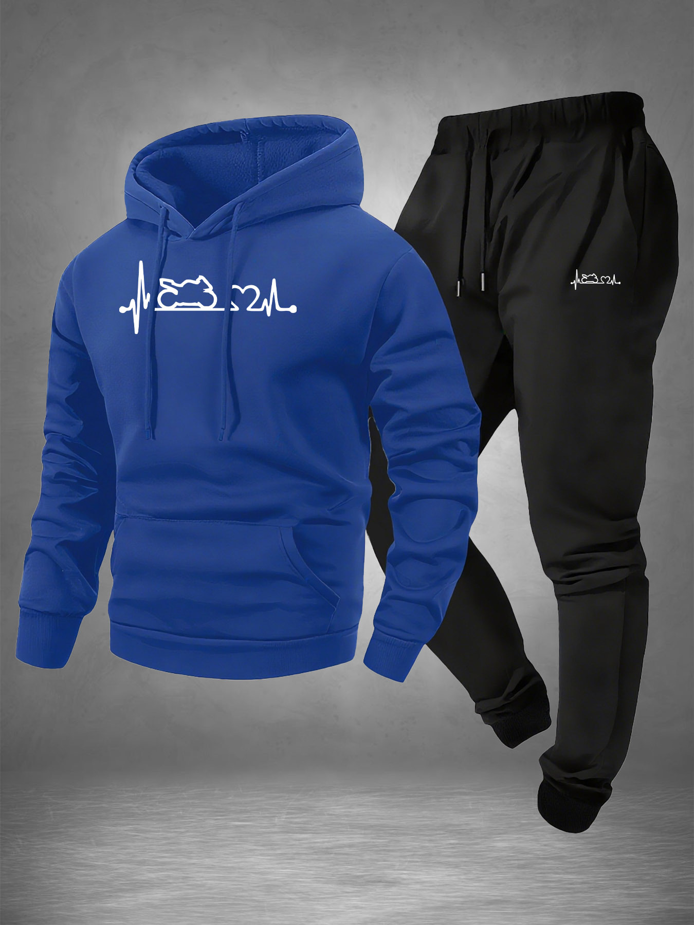 Men 2‑Piece Motorcycle Heartbe - огляд і ціна Winter Wear Clothes