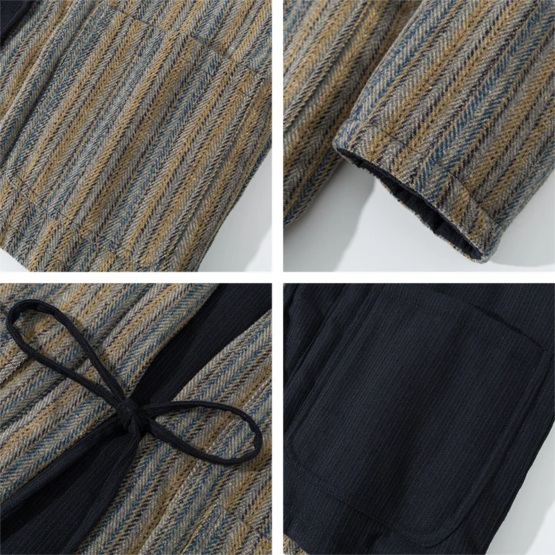 Japanese Style Striped Kimono  - огляд і ціна Traditional Winter Japanese Clothing