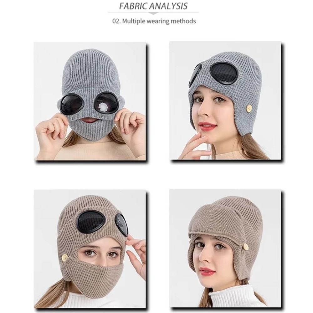 Fleece-lined Warm Woolen Hat K - огляд і ціна Winter Clothing Earmuffs