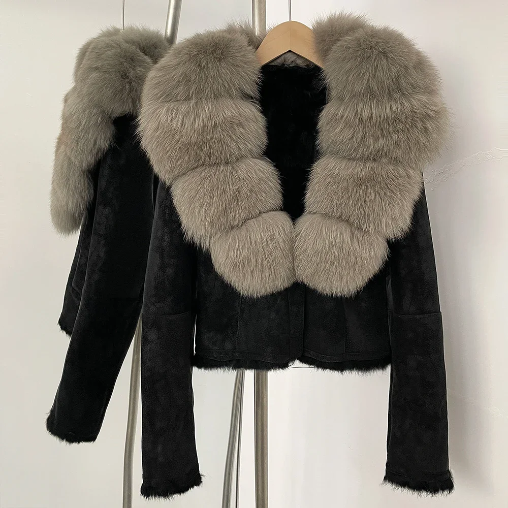 OFTBUY Natural Fox Fur Collar  - огляд і ціна Winter Clothing Store