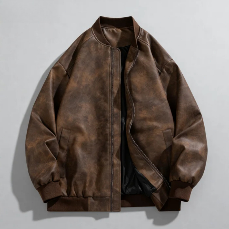 Autumn New High Quality Retro  - огляд і ціна Quality Winter Clothing Bomber Jacket