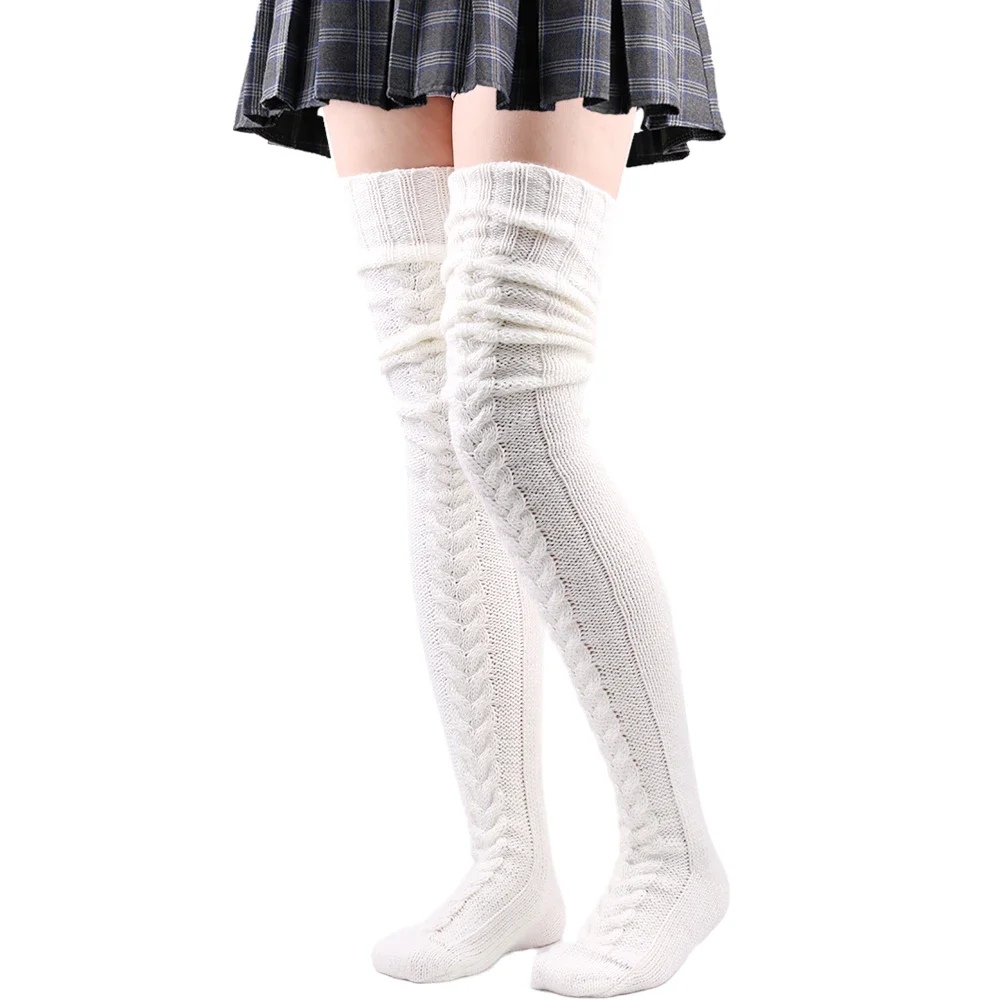 Thigh High Stockings Womens Wi - огляд і ціна Winter Clothing Leg Warmers