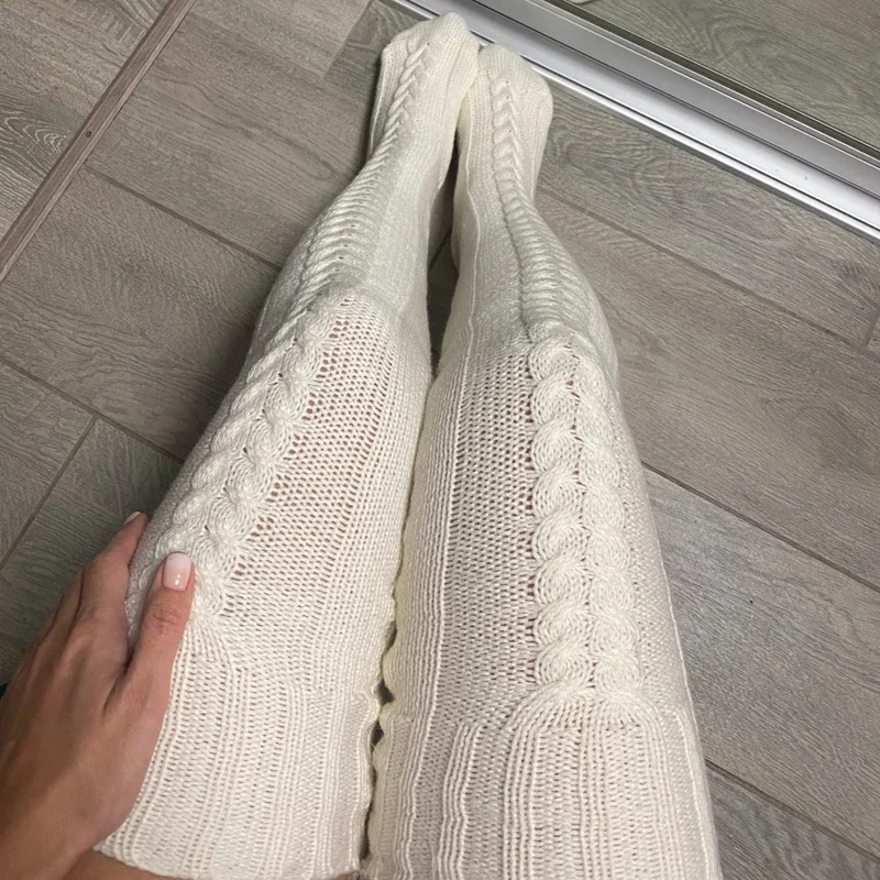 Thigh High Stockings Womens Wi - огляд і ціна Winter Clothing Leg Warmers