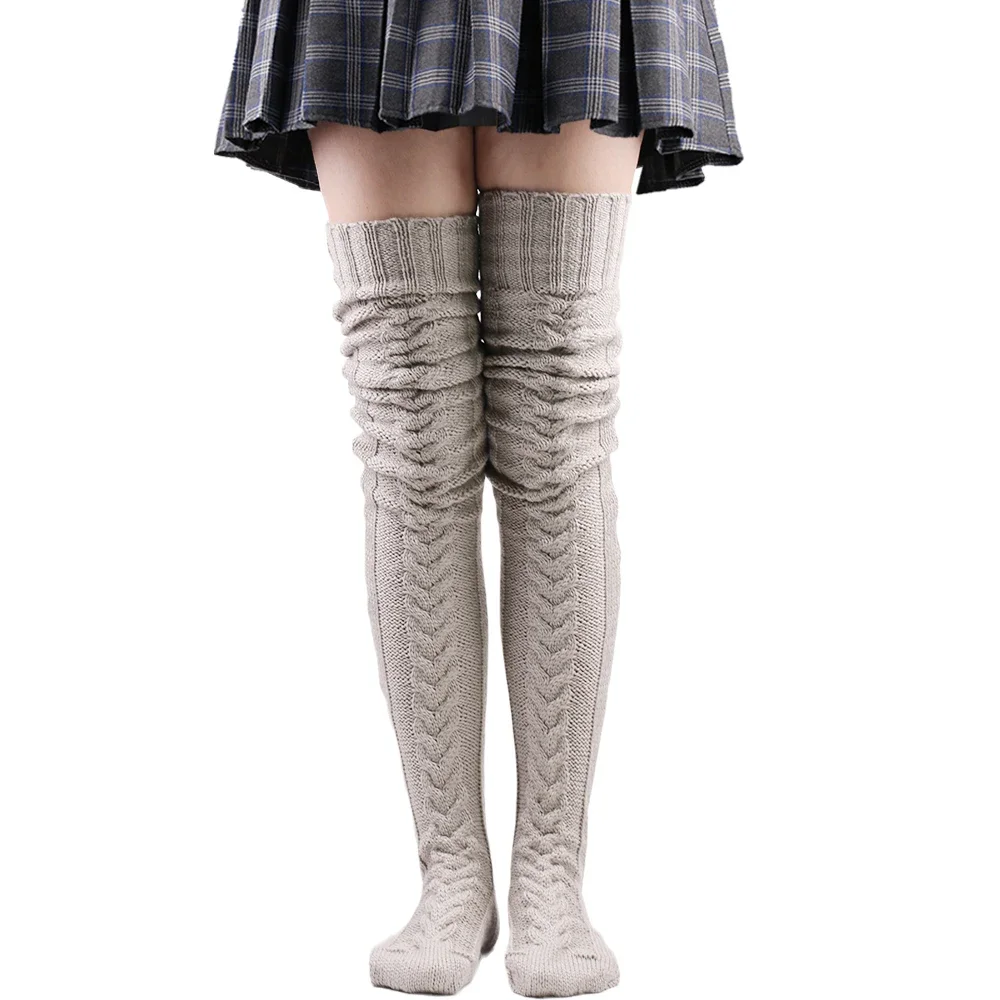 Thigh High Stockings Womens Wi - огляд і ціна Winter Clothing Leg Warmers
