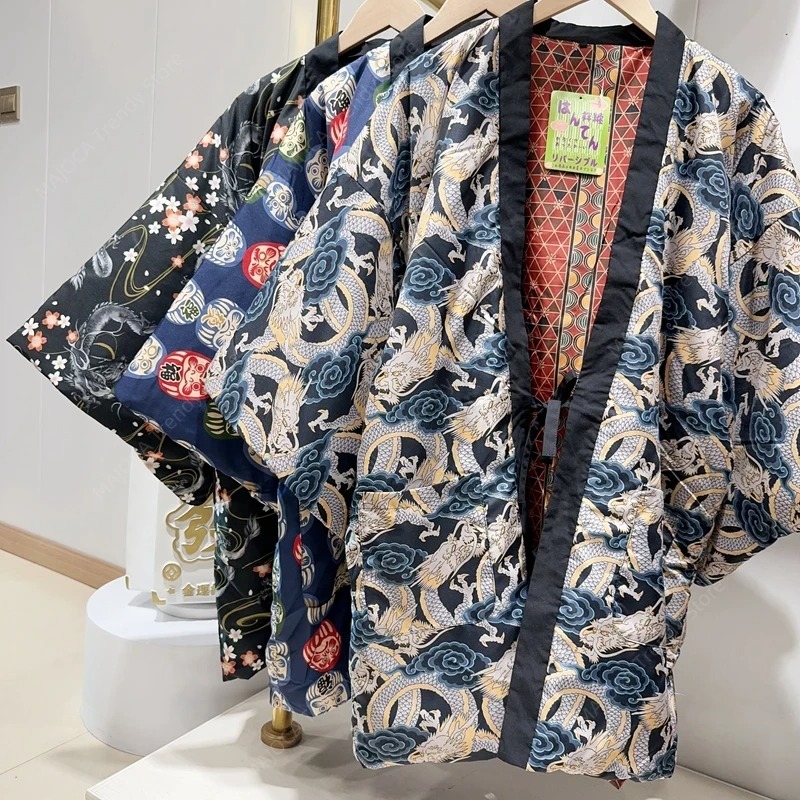Winter Hanten Coats for Men Wo - огляд і ціна Traditional Winter Japanese Clothing