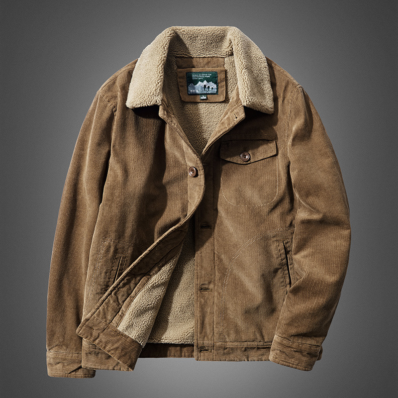 High Quality Warm Corduroy Wor - огляд і ціна Quality Winter Clothing Bomber Jacket