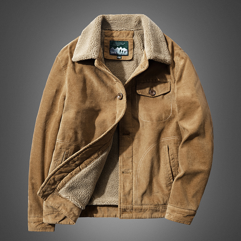 High Quality Warm Corduroy Wor - огляд і ціна Quality Winter Clothing Bomber Jacket