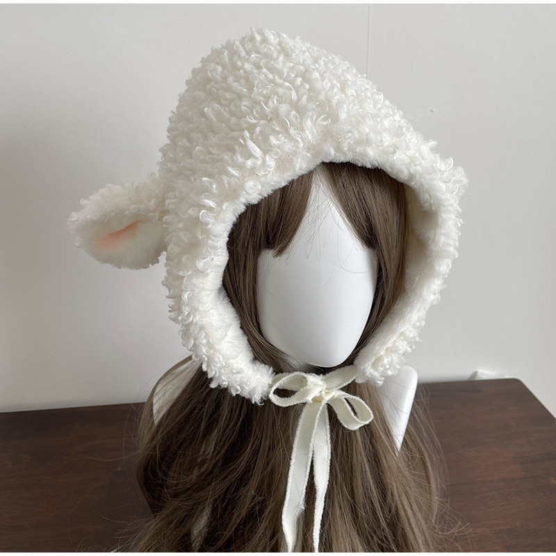 Winter White Plush Sheep Warm  - огляд і ціна Winter Clothing Earmuffs