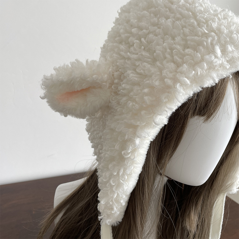 Winter White Plush Sheep Warm  - огляд і ціна Winter Clothing Earmuffs