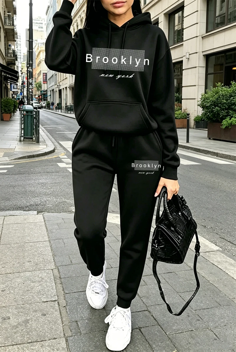Womens Tracksuit Printing Casu - огляд і ціна Winter Clothing Hoodie