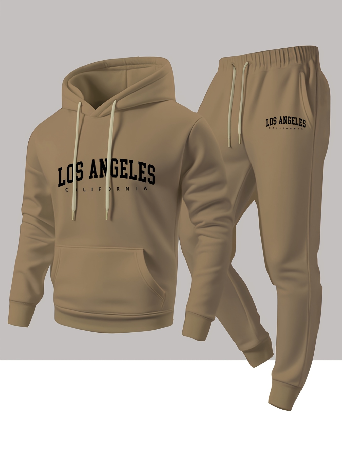 Men 2 Piece Tracksuit Los Ange - огляд і ціна Winter Wear Clothes