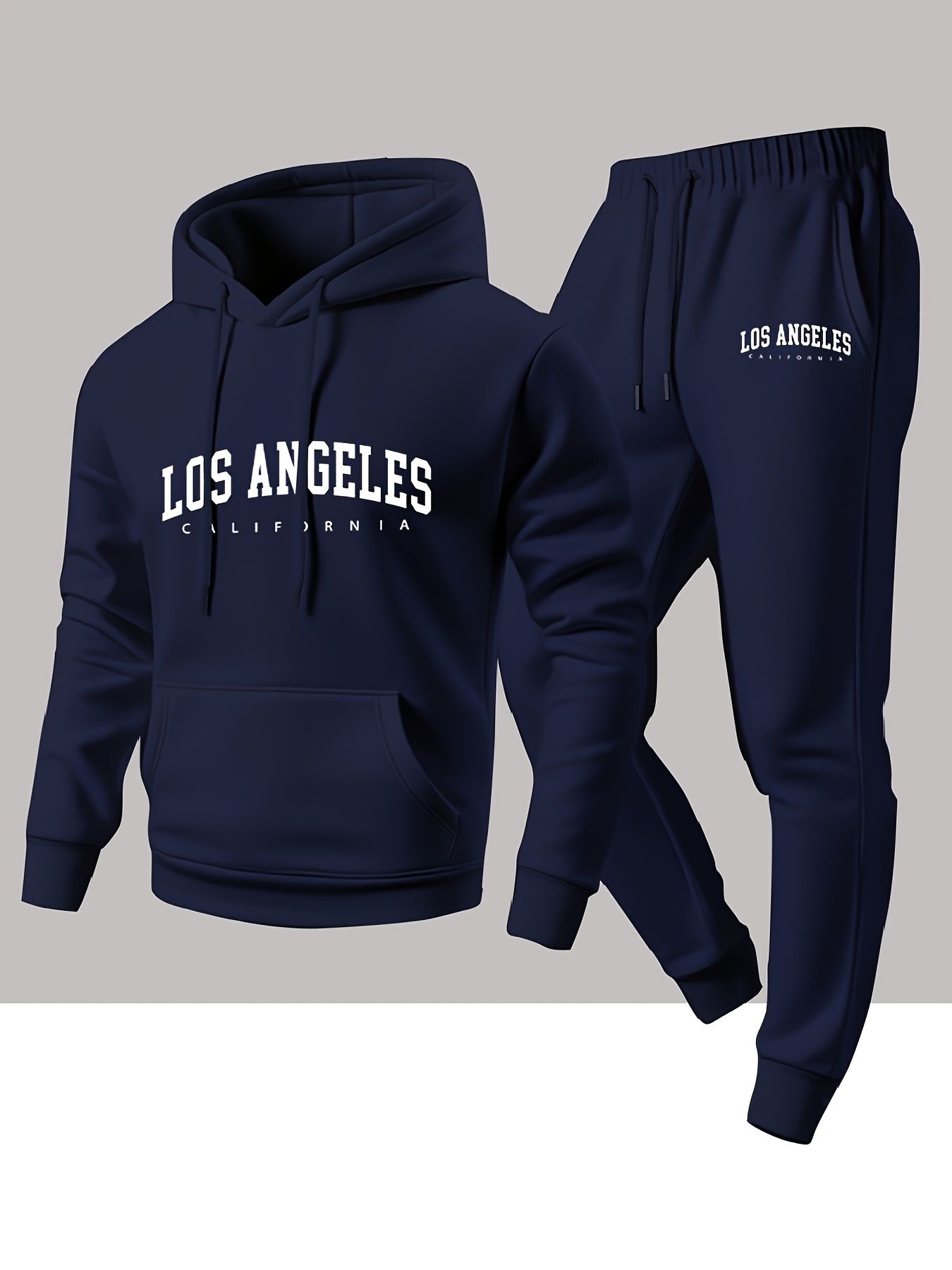 Men 2 Piece Tracksuit Los Ange - огляд і ціна Winter Wear Clothes