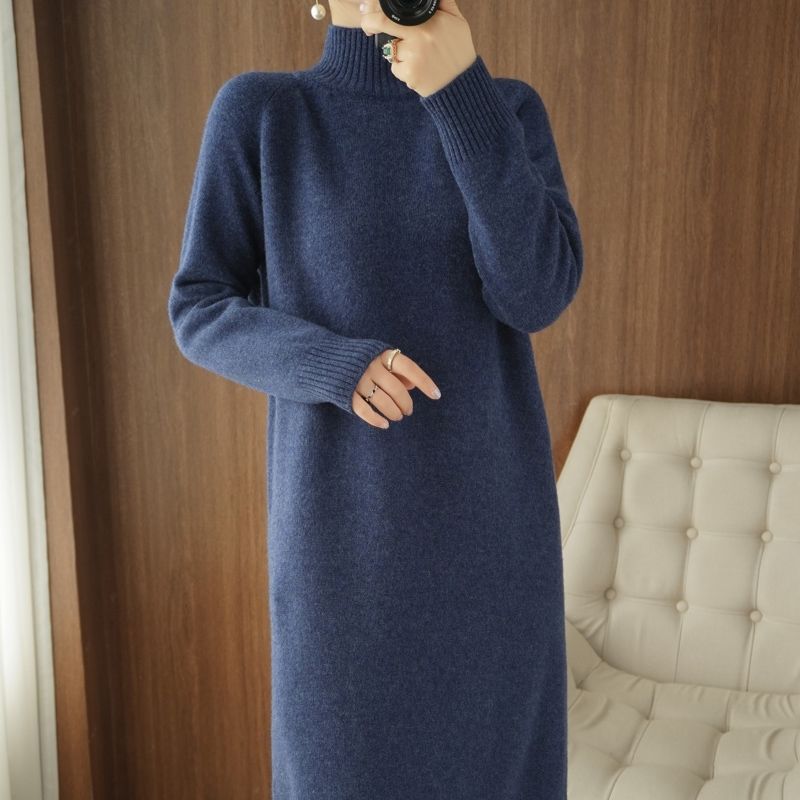 Women's Knit Sweater Dress Loo - огляд і ціна Winter Clothing H&M