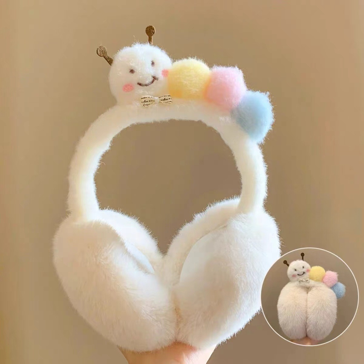 New Cute Funny Plush Caterpill - огляд і ціна Winter Clothing Earmuffs