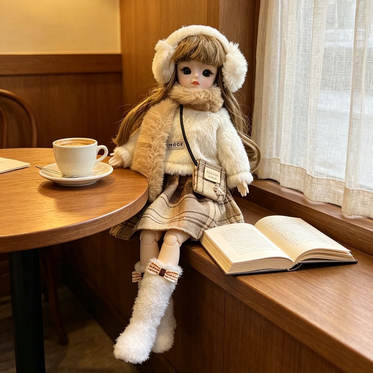 Winter Fluffy Bjd Doll Outfit  - огляд і ціна Winter Clothing Earmuffs