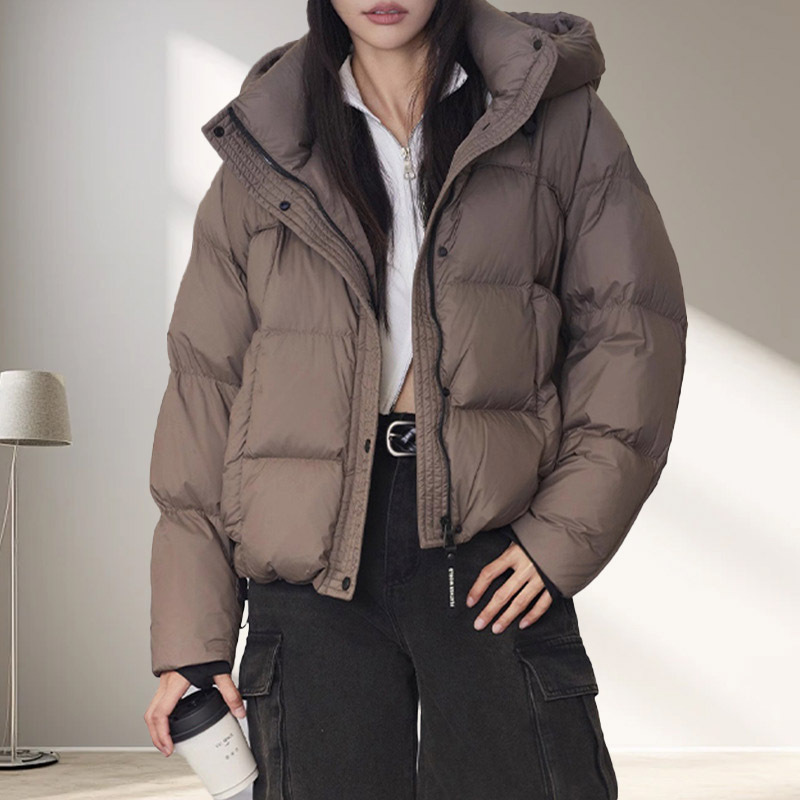 Women Short White Duck Down Ja - огляд і ціна Puffer Jacket Women Down