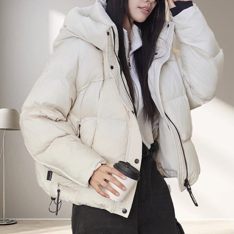 Women Short White Duck Down Ja - огляд і ціна Puffer Jacket Women Down