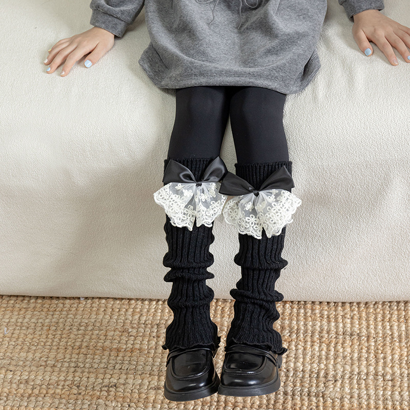 Lace Bow Leg Warmers Girls Aut - огляд і ціна Winter Clothing Leg Warmers