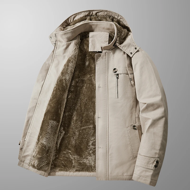 Quality Male Multi-pocket Hood - огляд і ціна Quality Winter Clothing Bomber Jacket