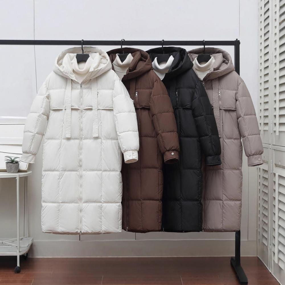 Women Quilted Jacket Long Puff - огляд і ціна Puffer Jacket Women Down