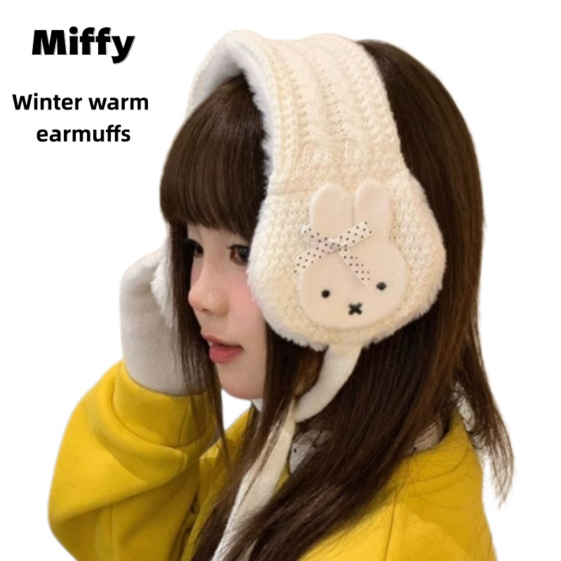 Cute Miffy Knitted Ear Muffs f - огляд і ціна Winter Clothing Earmuffs