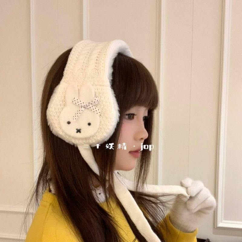 Cute Miffy Knitted Ear Muffs f - огляд і ціна Winter Clothing Earmuffs