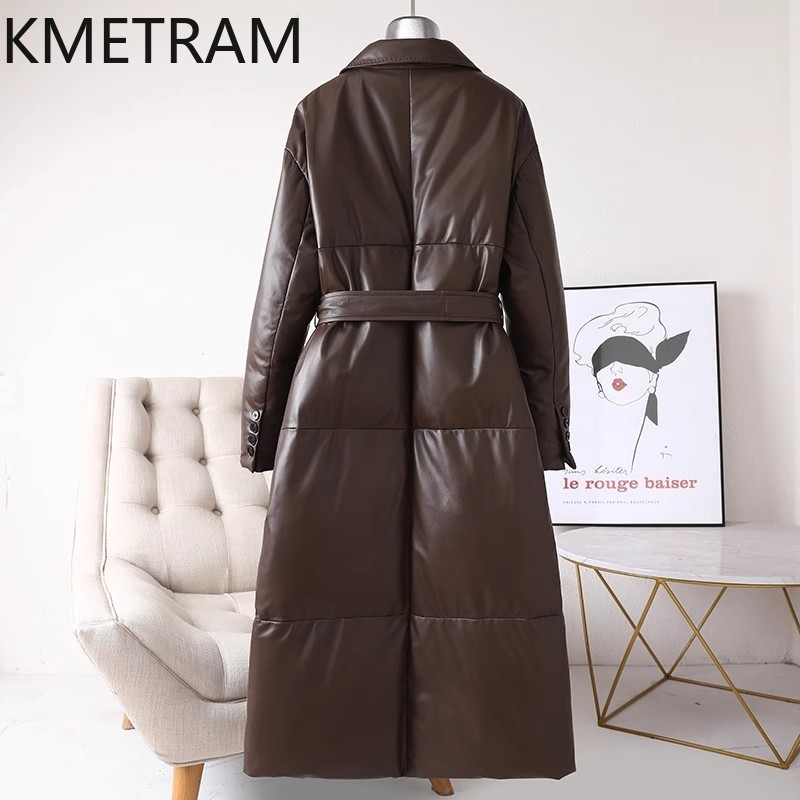 White Goose Down Genuine Leath - огляд і ціна Puffer Jacket Women Down