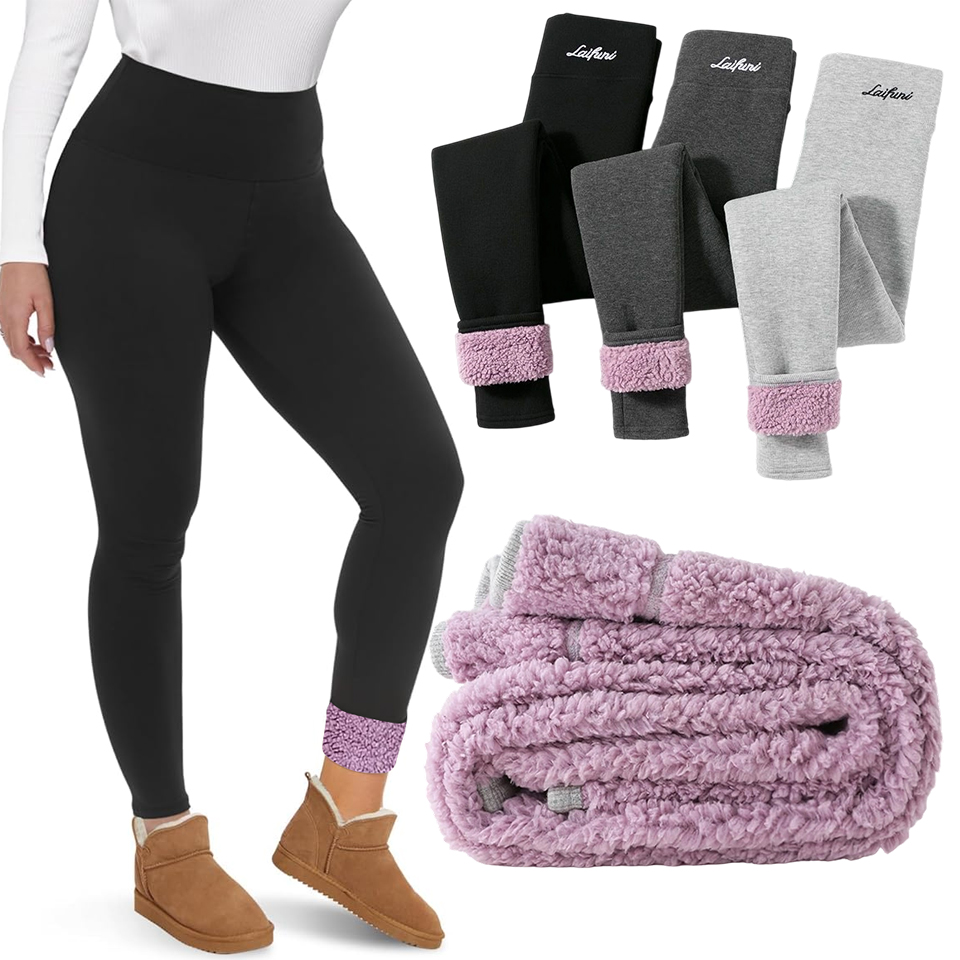Fleece Lined Themal Leggings T - огляд і ціна Winter Clothing Leg Warmers