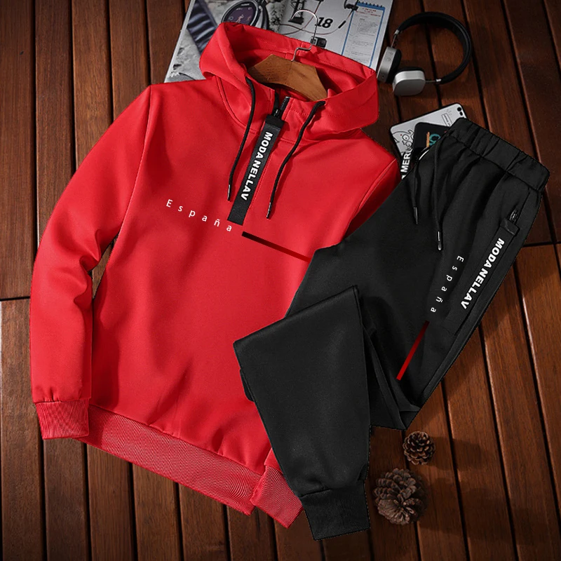 2026 Men's Tracksuit Print Cas - огляд і ціна Winter Clothing Hoodie