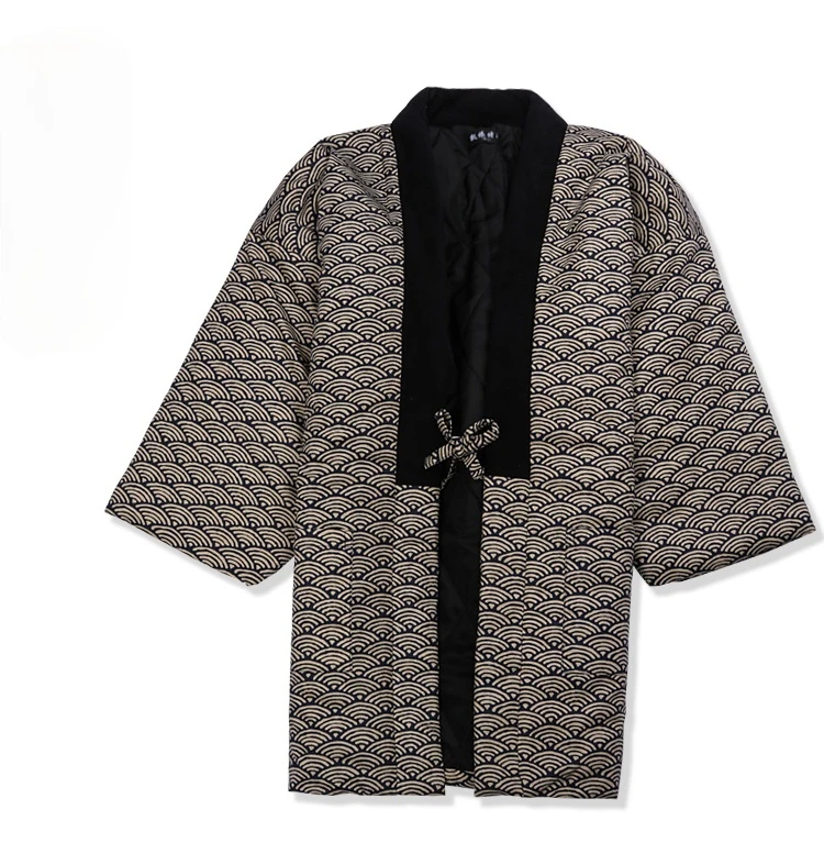 Hanten Jacket Men Padded Cotto - огляд і ціна Traditional Winter Japanese Clothing
