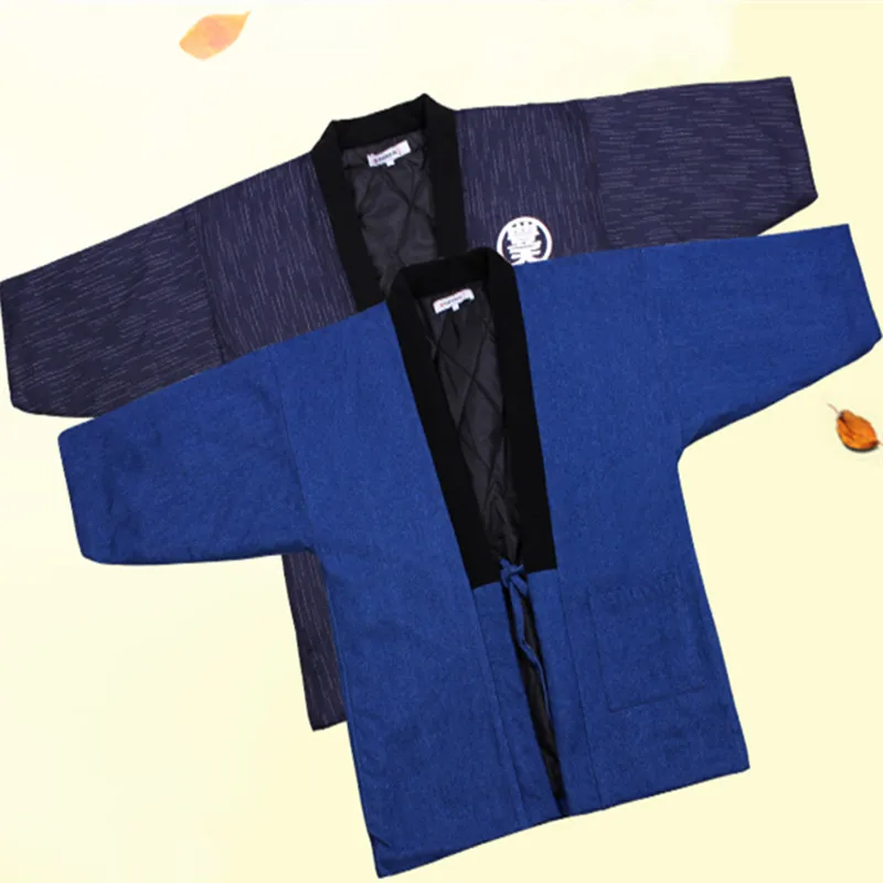 Hanten Jacket Men Padded Cotto - огляд і ціна Traditional Winter Japanese Clothing