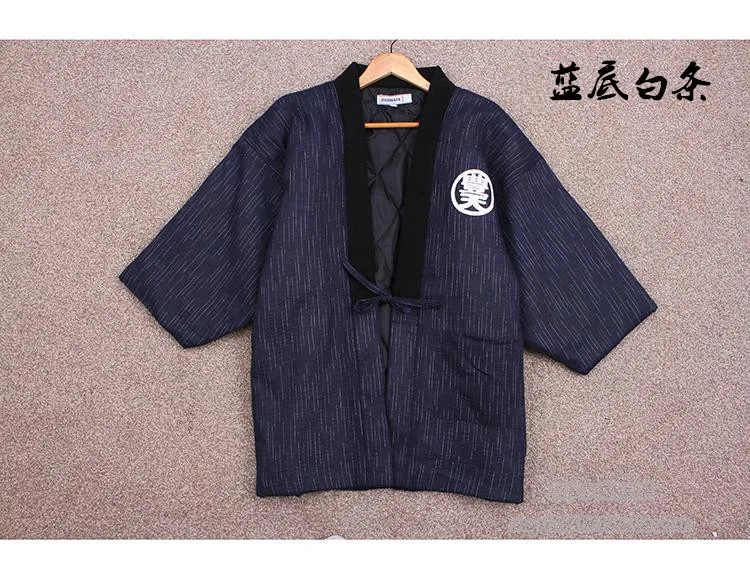 Hanten Jacket Men Padded Cotto - огляд і ціна Traditional Winter Japanese Clothing