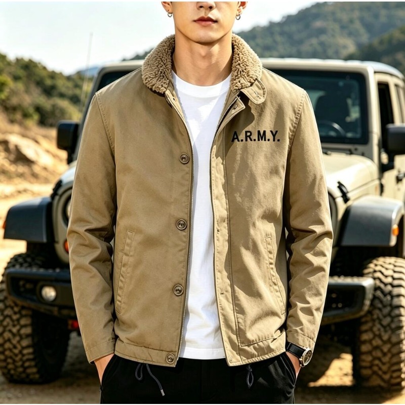 New Fashion Men Fleece Warm Wi - огляд і ціна Quality Winter Clothing Bomber Jacket