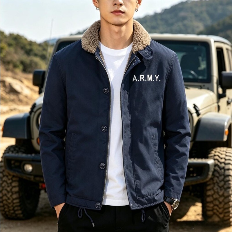 New Fashion Men Fleece Warm Wi - огляд і ціна Quality Winter Clothing Bomber Jacket