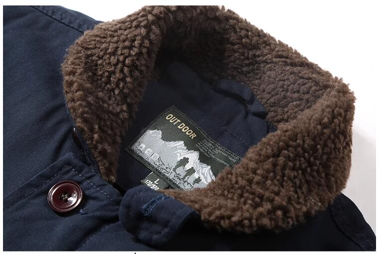New Fashion Men Fleece Warm Wi - огляд і ціна Quality Winter Clothing Bomber Jacket