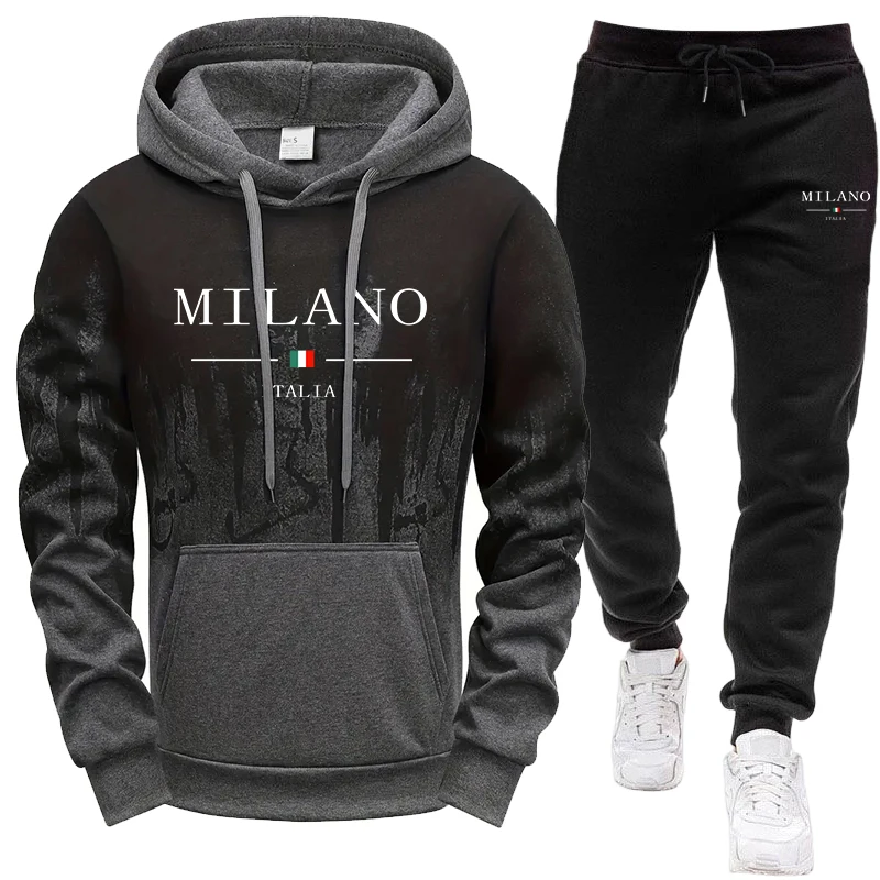 Men's Set/Hoodie/Pants Autumn  - огляд і ціна Winter Wear Clothes